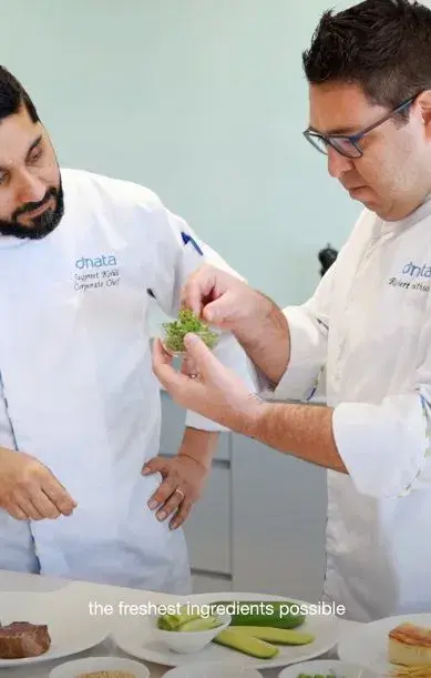 dnata chefs with Greenspace microherbs at WTCE
